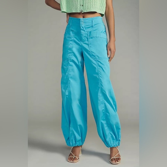 Anthropologie Pants - Anthropologie Maeve Clean Balloon Pants Sz 8 Bright Blue